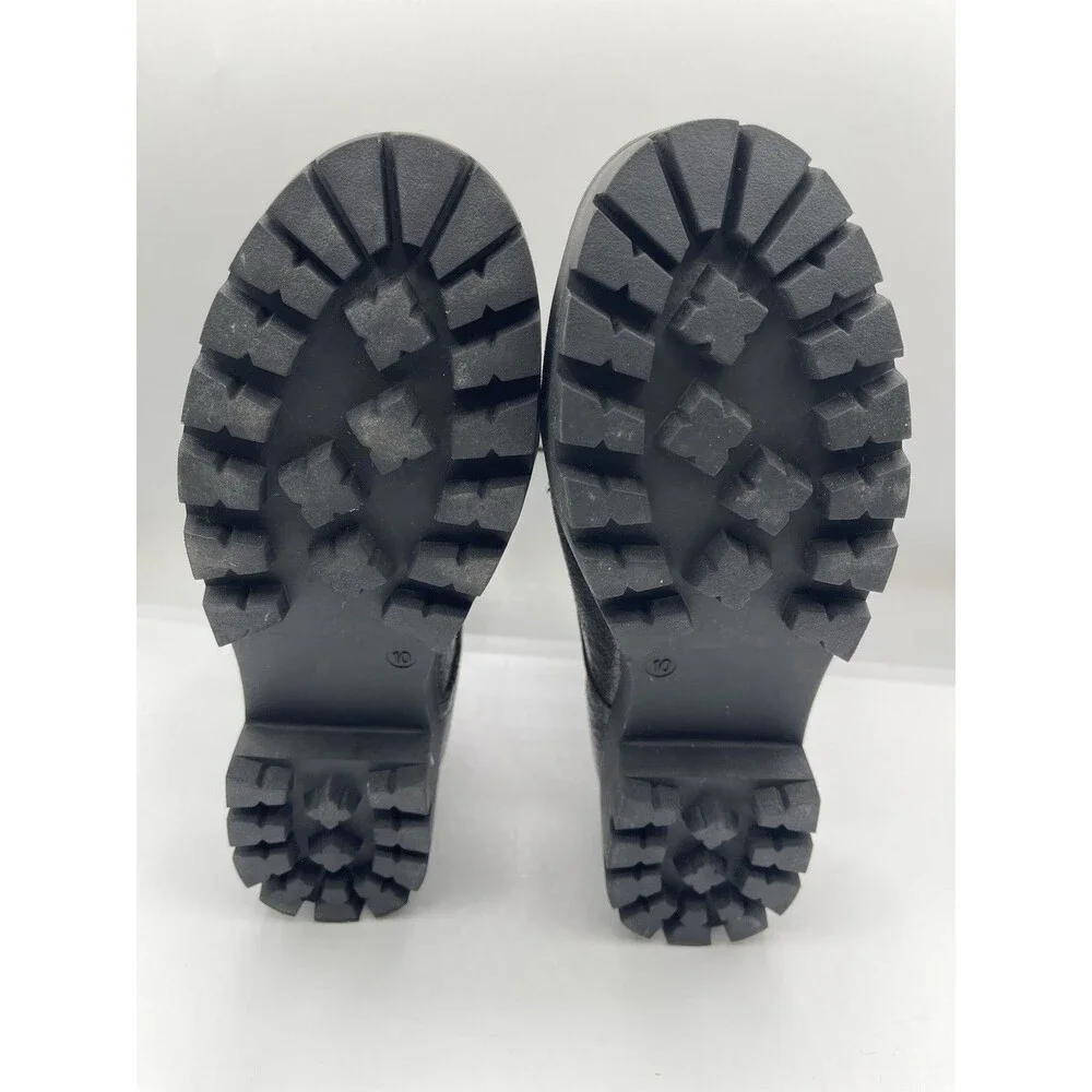 Seven7 Combat Boots Women Black Lace Up Boho Boho Size 10 New